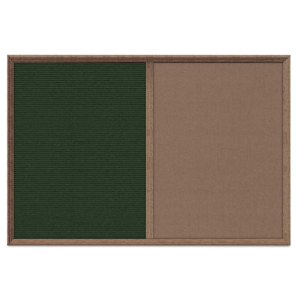 Enclosed Corkboard, 1 Door, 24"x36", 4" Fra